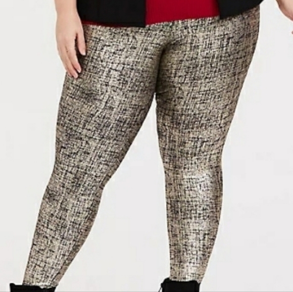 Torrid Gold Leggings - Picture 1 of 4